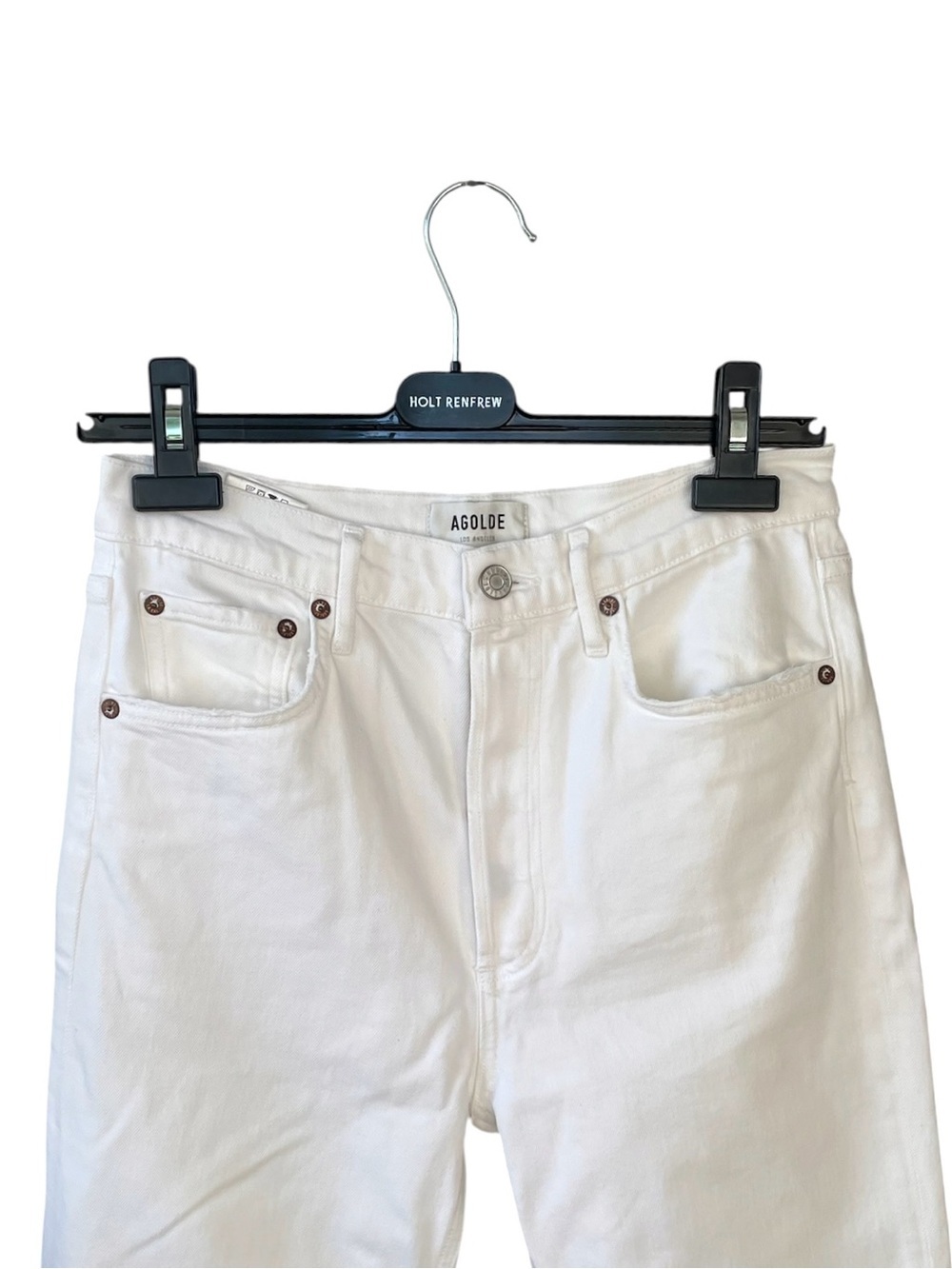 Agolde Riley High Rise Crop Straight Jeans 27 - Picture 10 of 13